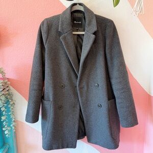 Madewell Hollis Double-Breasted Coat Small